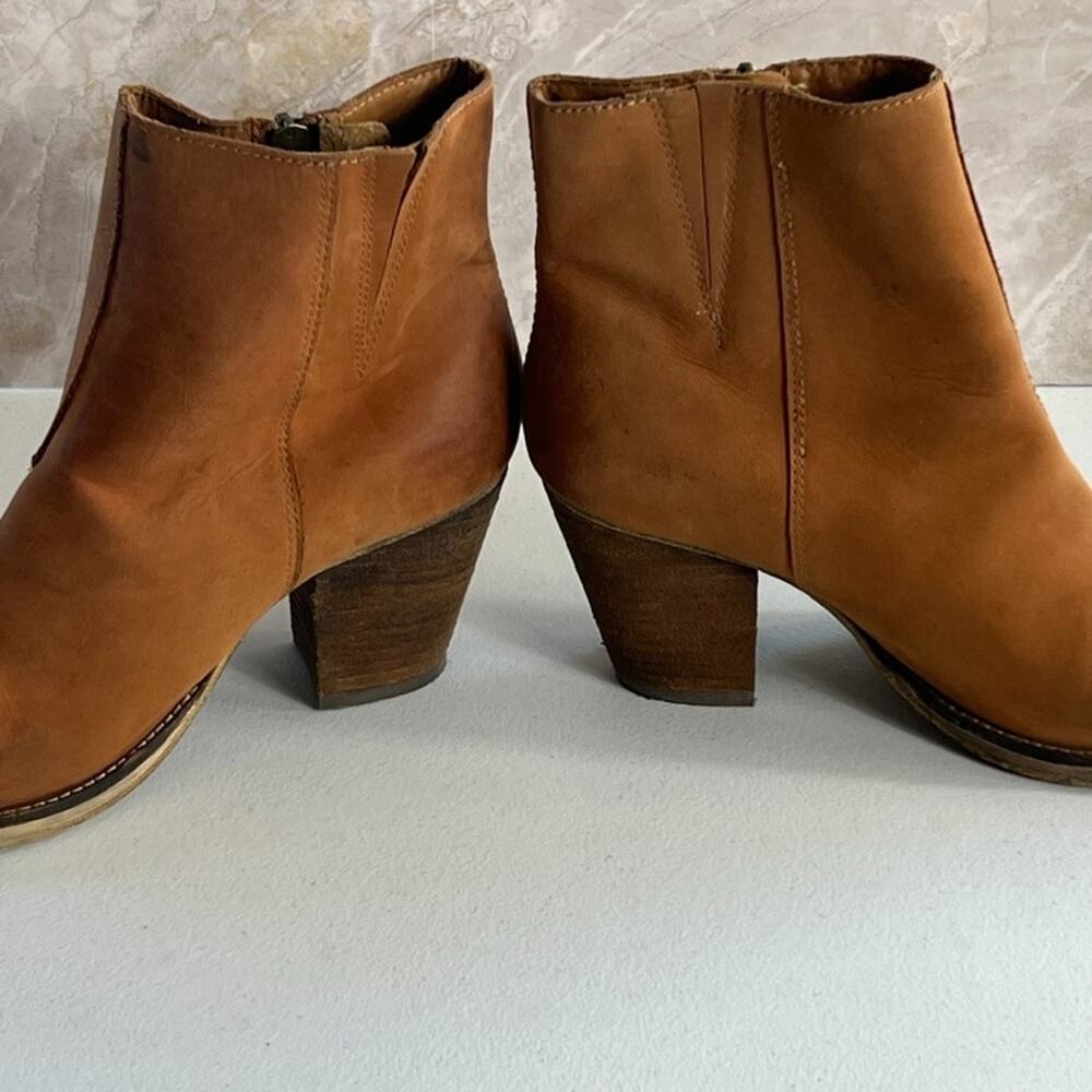 Steven Paradoxx Boots Women's Size 10 Brown Matte Leather Zip Ankle Booties - Picture 9 of 13